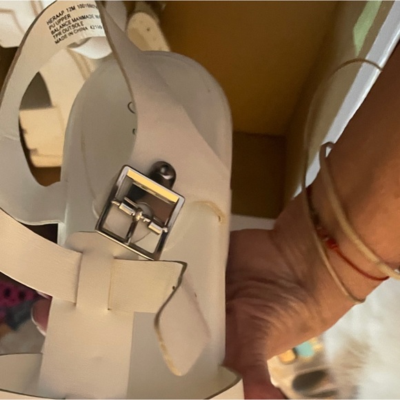 Wild Pair White Strappy Sandals - Picture 6 of 9